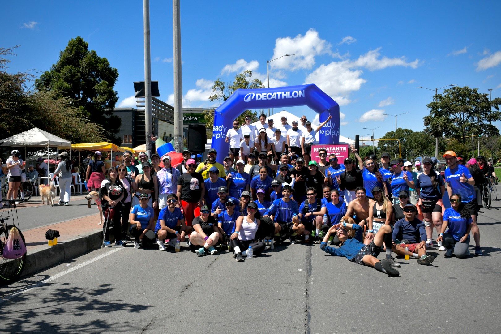 Corredores de la comunidad Decathlon entrenando juntos