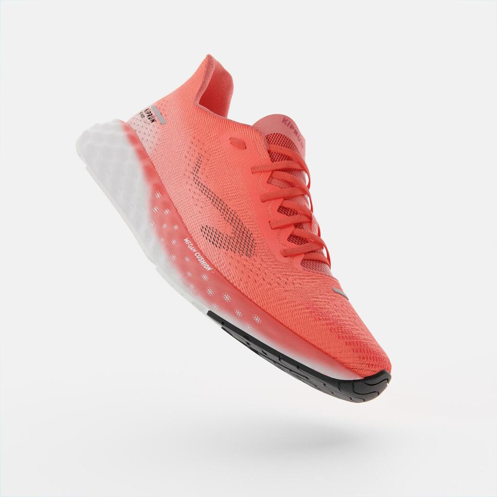 Tenis de running para Mujer Kiprun KS900 - Rojo coral