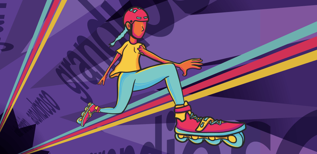 Persona practicando patinaje